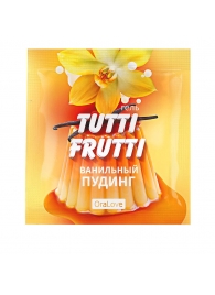 Пробник гель-смазки Tutti-frutti со вкусом ванильного пудинга - 4 гр. - Биоритм - купить с доставкой в Саранске