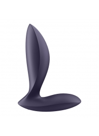 Фиолетовый анальный вибростимулятор Power Plug - Satisfyer - в Саранске купить с доставкой
