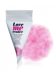 Съедобное согревающее массажное масло Love Me Tender Cotton Candy с ароматом сладкой ваты - 10 мл. - Love to Love - купить с доставкой в Саранске