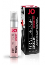 Клубничный лубрикант для оральных ласк Oral Delight Strawberry Sensation - 30 мл. - System JO - купить с доставкой в Саранске