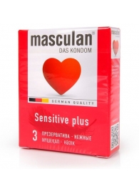 Презервативы Masculan Sensitive plus - 3 шт. - Masculan - купить с доставкой в Саранске