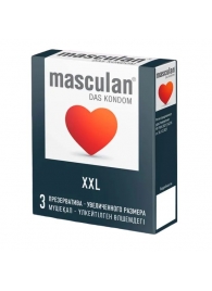 Презервативы увеличенного размера Masculan XXL - 3 шт. - Masculan - купить с доставкой в Саранске