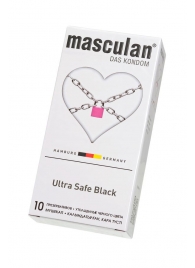 Ультрапрочные презервативы Masculan Ultra Safe Black - 10 шт. - Masculan - купить с доставкой в Саранске