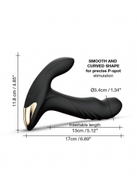 Черный вибромассажер простаты Multi P-Joy с 3 моторами - Dorcel - в Саранске купить с доставкой