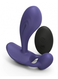 Темно-синий вибромассажер Witty P G Vibrator with Remote Control - Love to Love - в Саранске купить с доставкой