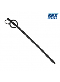 Черный стимулятор уретры Sex Expert - Sex Expert - купить с доставкой в Саранске