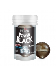 Интимный гель Power Black Hot Ball с охлаждающе-разогревающим эффектом (2 шарика по 3 гр.) - HotFlowers - купить с доставкой в Саранске