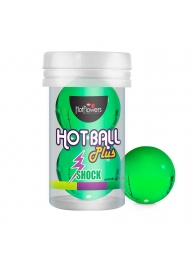 Лубрикант на силиконовой основе Hot Ball Plus с покалывающим эффектом (2 шарика по 3 гр.) - HotFlowers - купить с доставкой в Саранске