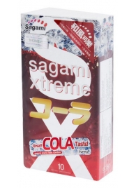 Ароматизированные презервативы Sagami Xtreme COLA - 10 шт. - Sagami - купить с доставкой в Саранске