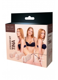 Набор из 3 мастурбаторов The Girl Next Door Tina - Dream Toys - в Саранске купить с доставкой