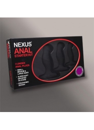 Набор из 3 массажеров простаты чёрного цвета NEXUS ANAL STARTER KIT - Nexus Range - в Саранске купить с доставкой