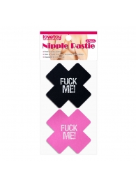 Набор из 2 пар пэстисов Cross Pattern Nipple Pasties - Lovetoy - купить с доставкой в Саранске