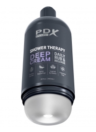 Мастурбатор в бутылке Shower Therapy Deep Cream - Pipedream - в Саранске купить с доставкой