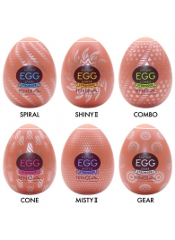 Набор из 6 мастурбаторов-яиц Tenga Egg Variety Pack V - Tenga - в Саранске купить с доставкой