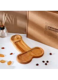 Деревянное блюдо для подачи в форме члена (32,5 х 20 х 1,7 см) - Сима-Ленд - купить с доставкой в Саранске