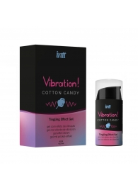 Жидкий вибратор Vibration Cotton Candy с ароматом сахарной ваты - 15 мл. - INTT - купить с доставкой в Саранске