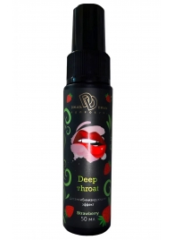 Спрей для горла Deep Throat с десенсибилизирующим эффектом и вкусом клубники - 50 мл. - БиоМед - купить с доставкой в Саранске