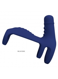 Синяя вибронасадка на пенис Vibrating Penis Sling - Baile - в Саранске купить с доставкой