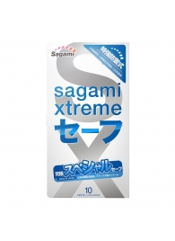 Презервативы Sagami Xtreme Ultrasafe с двойным количеством смазки - 10 шт. - Sagami - купить с доставкой в Саранске