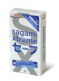 Презервативы Sagami Xtreme Ultrasafe с двойным количеством смазки - 10 шт. - Sagami - купить с доставкой в Саранске