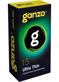 Прозрачные ультратонкие презервативы Ganzo Ultra thin - 15 шт. - Ganzo - купить с доставкой в Саранске