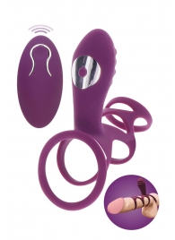 Фиолетовая эрекционная вибронасадка Halo Halo C-Ring Sleeve - Toy Joy - в Саранске купить с доставкой
