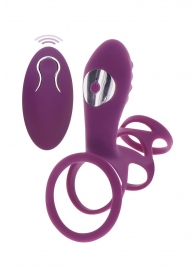 Фиолетовая эрекционная вибронасадка Halo Halo C-Ring Sleeve - Toy Joy - в Саранске купить с доставкой