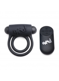 Черное эрекционное виброкольцо 28X Remote Control Vibrating Cock Ring   Bullet - XR Brands - в Саранске купить с доставкой