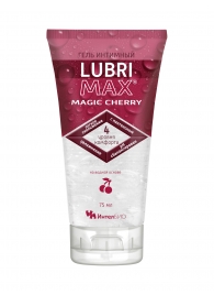 Интимный гель-смазка на водной основе Lubrimax Magic Cherry - 75 мл. - ИнтелБИО - купить с доставкой в Саранске