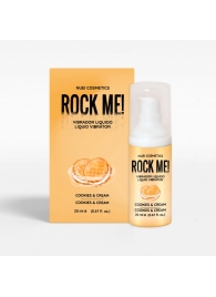 Жидкий вибратор Nuei Rock Me! с ароматом печенья и сливок - 20 мл. - Nuei cosmetics - купить с доставкой в Саранске