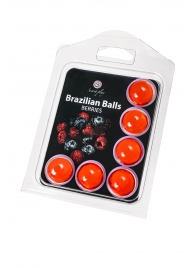 Набор из 6 шариков с массажным маслом Brazilian Balls с ароматом ягод - Secret Play - купить с доставкой в Саранске