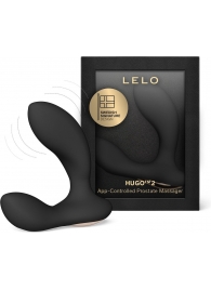 Черный вибростимулятор простаты Hugo 2 - Lelo - в Саранске купить с доставкой