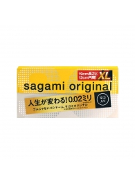 Презервативы увеличенного размера Sagami Original 0.02 XL-size - 12 шт. - Sagami - купить с доставкой в Саранске