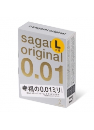 Презервативы Sagami Original 0.01 L-size увеличенного размера - 2 шт. - Sagami - купить с доставкой в Саранске