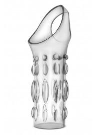 Прозрачная насадка на пенис Stretchy Studded Penis Sleeve Ring - Blush Novelties - в Саранске купить с доставкой