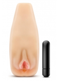 Мастурбатор-вагина с вибрацией Soft   Wet Natasha Realistic Beige Masturbator - Blush Novelties - в Саранске купить с доставкой