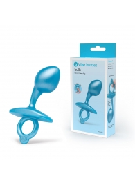 Голубая анальная пробка для массажа простаты Bulb Silicone Prostate Plug - 10,7 см. - b-Vibe - в Саранске купить с доставкой