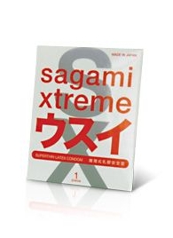 Ультратонкий презерватив Sagami Xtreme SUPERTHIN - 1 шт. - Sagami - купить с доставкой в Саранске