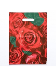 Пакет с цветочным принтом и вырубной ручкой (30х40 см) - Сима-Ленд - купить с доставкой в Саранске