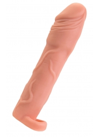 Телесная удлиняющая насадка с подхватом - 19 см. - ToyFa - в Саранске купить с доставкой