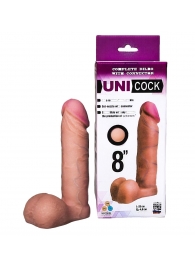 Фаллическая насадка для страпона UNICOCK 8  - 20 см. - LOVETOY (А-Полимер) - купить с доставкой в Саранске