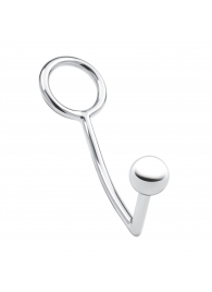 Кольцо на пенис с анальным стимулятором Stainless Steel Anal Hook   Cock Ring - BlueLine - в Саранске купить с доставкой