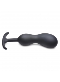 Черный массажер простаты с утяжелителями Premium Silicone Weighted Prostate Plug XL - 20,8 см. - XR Brands - в Саранске купить с доставкой