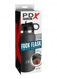 Смуглый мастурбатор-вагина в корпусе-бутылке F*ck Flask - Pipedream - в Саранске купить с доставкой