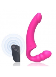 Розовый безремневой страпон Straples Strap-On Dildo - Erokay - купить с доставкой в Саранске