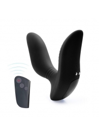 Черный вибромассажер простаты 3,5’’ Remote Control Curve P-spot Massager - 12 см. - Erokay - в Саранске купить с доставкой