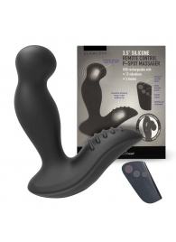 Черный вибромассажер простаты 3,5’’ Remote Control P-spot Massager - 12,5 см. - Erokay - в Саранске купить с доставкой