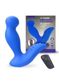 Синий вибромассажер простаты 3,5’’ Remote Control P-spot Massager - 12,5 см. - Erokay - в Саранске купить с доставкой