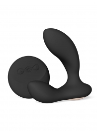Черный вибромассажер простаты с пультом ДУ Hugo 2 Remote - Lelo - в Саранске купить с доставкой