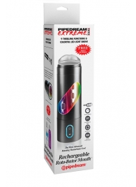 Перезаряжаемый мастурбатор-ротик Extreme Toyz Rechargeable Roto-Bator Mouth - Pipedream - в Саранске купить с доставкой